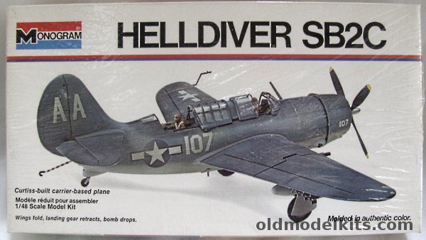 Monogram 1/48 SB2C Helldiver Dive Bomber - White Box Issue, 04518 plastic model kit